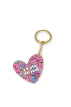 Porte clés La vie en rose