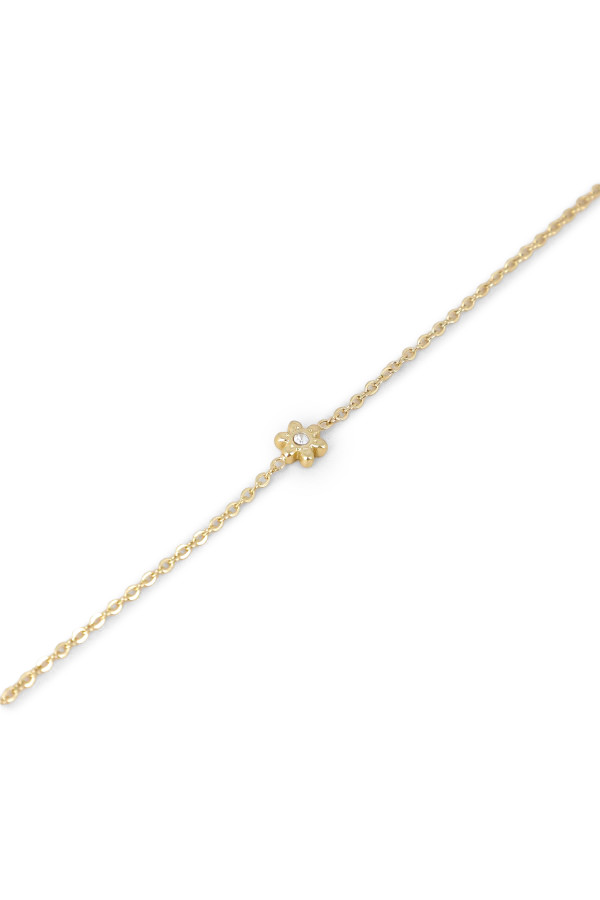 Bracelet fleur strass