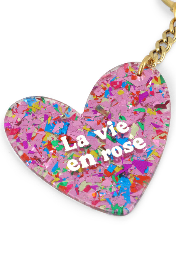 Porte clés La vie en rose