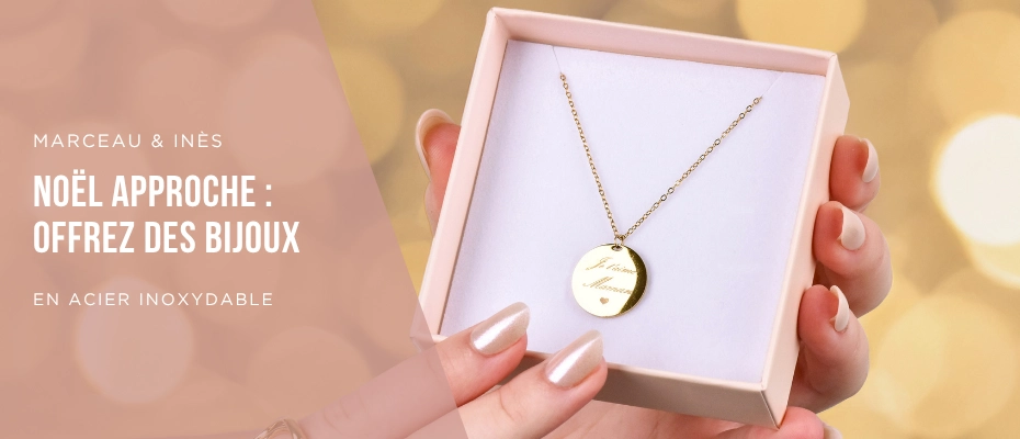 Cadeaux de Noël 2025 - Bijoux en acier inoxydable et Box Mystère 🎁